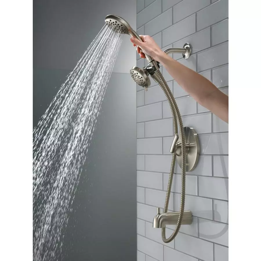 Peerless Dulcet Brushed Nickel 1-Handle Bathtub And Shower Faucet 14 Peerless Dulcet Brushed Nickel 1-Handle Bathtub And Shower Faucet - Image 12