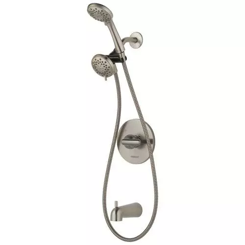 Peerless Dulcet Brushed Nickel 1-Handle Bathtub And Shower Faucet 18 Peerless Dulcet Brushed Nickel 1-Handle Bathtub And Shower Faucet - Image 16
