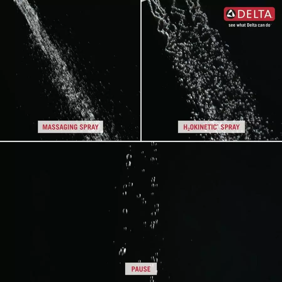 Delta Universal Showering Components Matte Black 3-Spray Handheld Shower 1.75-GPM (6.6-LPM) 6 Delta Universal Showering Components Matte Black 3-Spray Handheld Shower 1.75-GPM (6.6-LPM) - Image 4