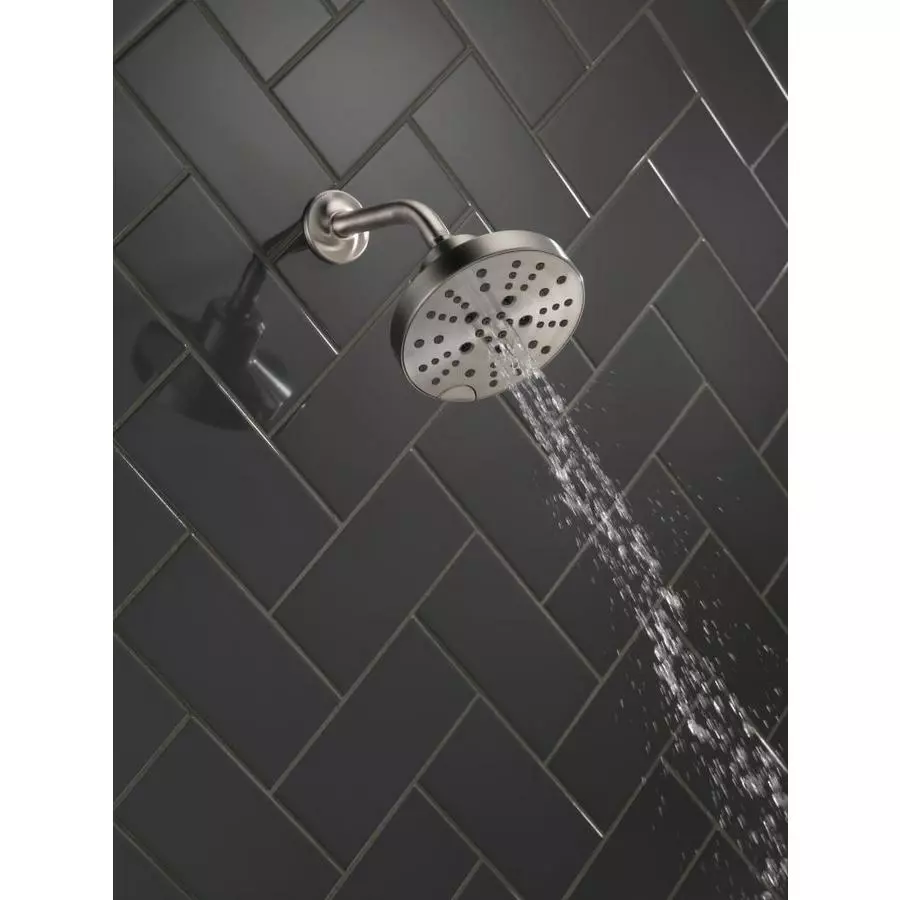 Delta Universal Showering Components Stainless 5-Spray Rain Shower Head 1.75-GPM (6.6-LPM) 9 Delta Universal Showering Components Stainless 5-Spray Rain Shower Head 1.75-GPM (6.6-LPM) - Image 7