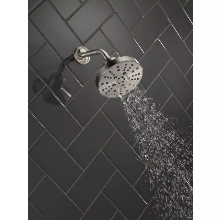 Delta Universal Showering Components Stainless 5-Spray Rain Shower Head 1.75-GPM (6.6-LPM) 8 Delta Universal Showering Components Stainless 5-Spray Rain Shower Head 1.75-GPM (6.6-LPM) - Image 6