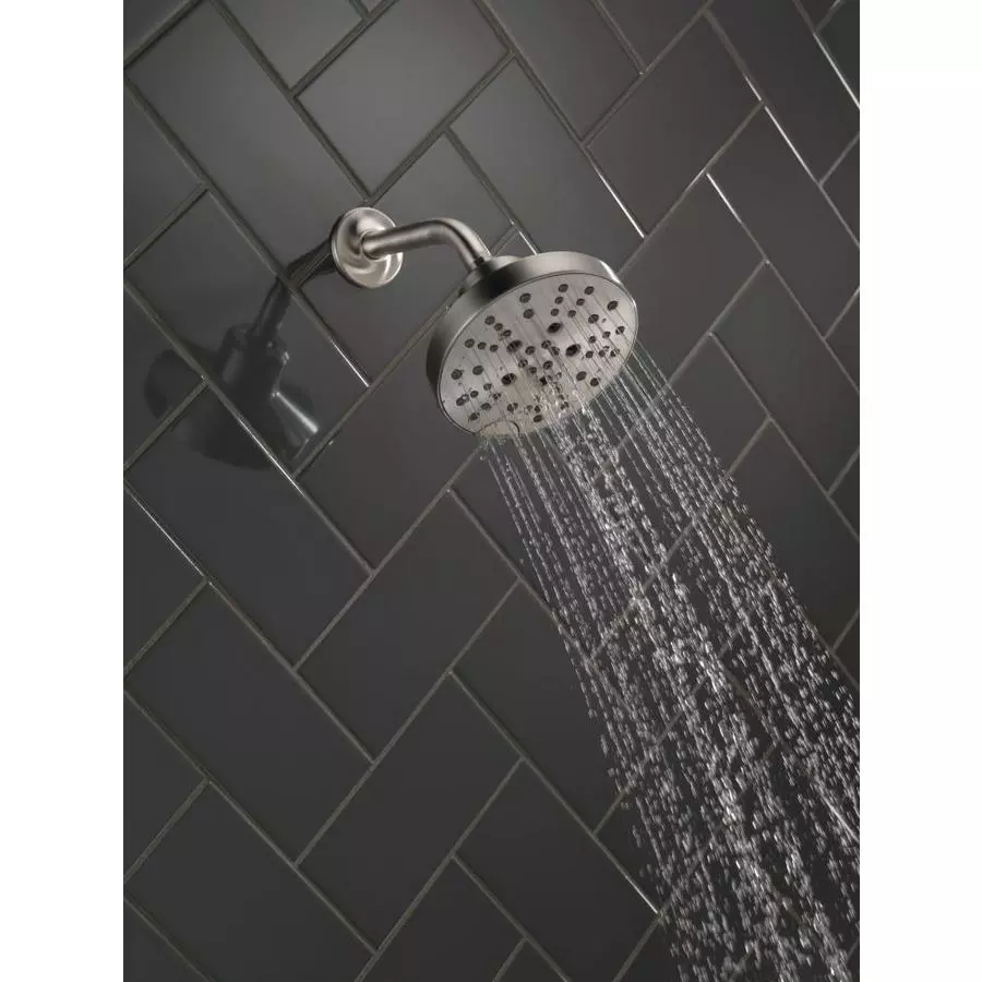 Delta Universal Showering Components Stainless 5-Spray Rain Shower Head 1.75-GPM (6.6-LPM) 7 Delta Universal Showering Components Stainless 5-Spray Rain Shower Head 1.75-GPM (6.6-LPM) - Image 5