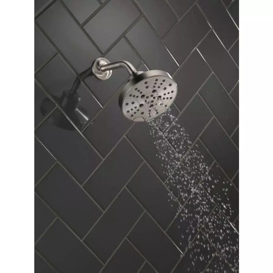 Delta Universal Showering Components Stainless 5-Spray Rain Shower Head 1.75-GPM (6.6-LPM) 10 Delta Universal Showering Components Stainless 5-Spray Rain Shower Head 1.75-GPM (6.6-LPM) - Image 8