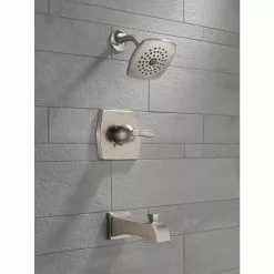 Delta Flynn Stainless 1-Handle Bathtub And Shower Faucet With Valve 10 Delta Flynn Stainless 1-Handle Bathtub And Shower Faucet With Valve -Bath and Faucet shop 034449847759 08280417 1800x1800