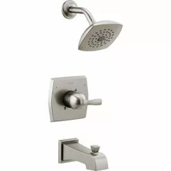 Delta Flynn Stainless 1-Handle Bathtub And Shower Faucet With Valve 11 Delta Flynn Stainless 1-Handle Bathtub And Shower Faucet With Valve -Bath and Faucet shop 034449847759xl 1800x1800