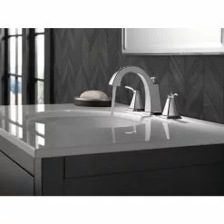 Delta Flynn Brushed Nickel 2-handle Widespread WaterSense Bathroom Sink Faucet With Drain -Bath and Faucet shop 034449848077 08208836 1800x1800