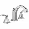 Delta Flynn Chrome 2-Handle Widespread WaterSense Bathroom Sink Faucet With Drain -Bath and Faucet shop 034449848077 1800x1800