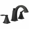 Delta Flynn Oil Rubbed Bronze 2-Handle Widespread WaterSense Bathroom Sink Faucet With Drain