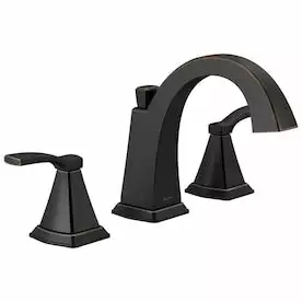 Delta Flynn Oil Rubbed Bronze 2-Handle Widespread WaterSense Bathroom Sink Faucet With Drain 3 Delta Flynn Oil Rubbed Bronze 2-Handle Widespread WaterSense Bathroom Sink Faucet With Drain