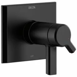 Delta 0.5-in Matte Black Bathtub/Shower Escutcheon