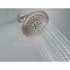 Delta Universal Showering Components Brushed Nickel 3-Spray Rain Shower Head 1.75-GPM (6.6-LPM)