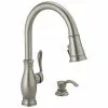 Pulsar Products Delta Zalia Spotshield Stainless 1-Handle Deck Mount Pull-Down Handle/Lever Residential Kitchen Faucet (Deck Plate Included)