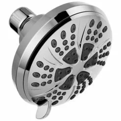Delta Universal Showering Components Chrome 6-Spray Shower Head 2.5-GPM (9.5-LPM) -Bath and Faucet shop 034449864220xl 1800x1800
