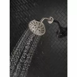 Delta Universal Showering Components Brushed Nickel 5-Spray Shower Head 1.75-GPM (6.6-LPM) 17 Delta Universal Showering Components Brushed Nickel 5-Spray Shower Head 1.75-GPM (6.6-LPM) -Bath and Faucet shop 034449864305 10611982 1800x1800