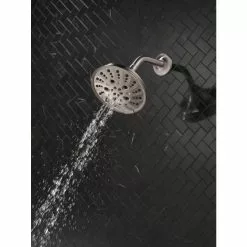 Delta Universal Showering Components Brushed Nickel 5-Spray Shower Head 1.75-GPM (6.6-LPM) 18 Delta Universal Showering Components Brushed Nickel 5-Spray Shower Head 1.75-GPM (6.6-LPM) -Bath and Faucet shop 034449864305 10611983 1800x1800