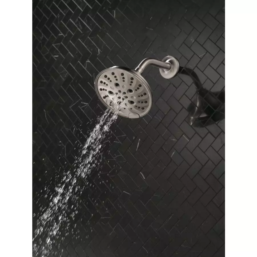 Delta Universal Showering Components Brushed Nickel 5-Spray Shower Head 1.75-GPM (6.6-LPM) 9 Delta Universal Showering Components Brushed Nickel 5-Spray Shower Head 1.75-GPM (6.6-LPM) - Image 7