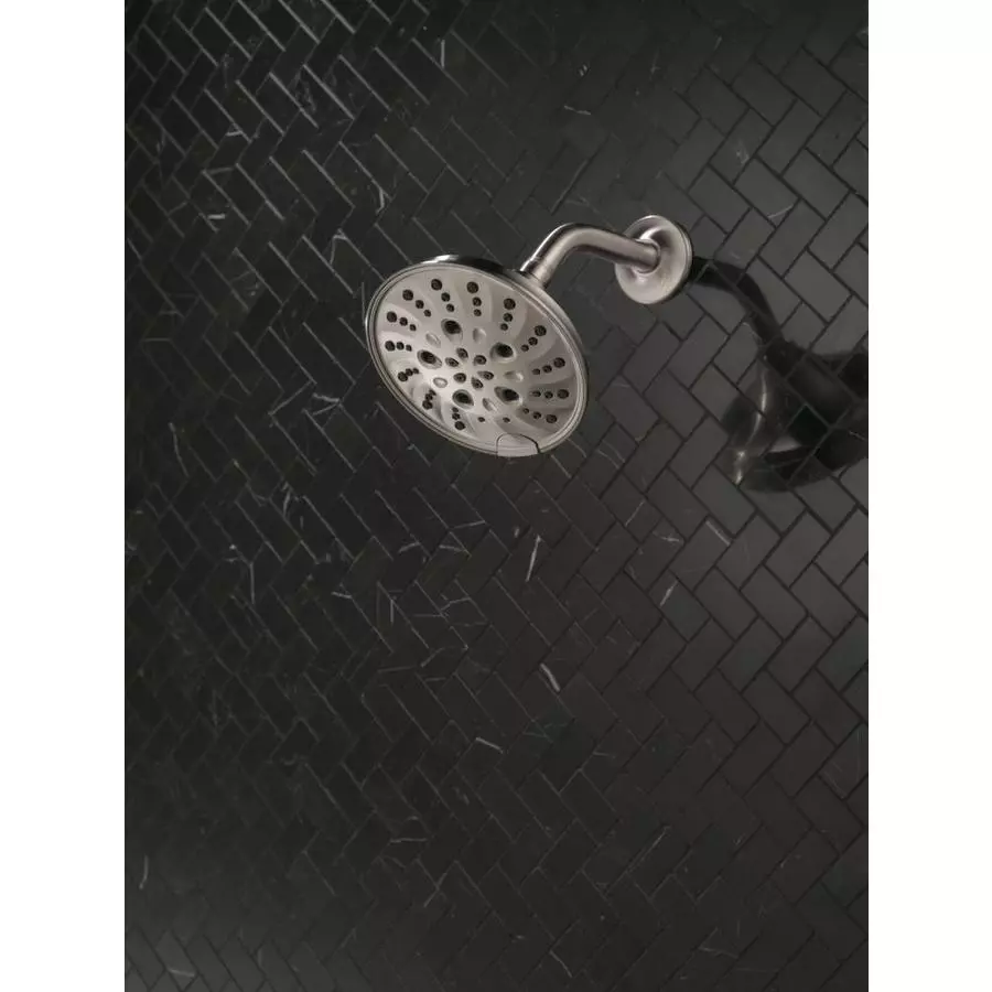 Delta Universal Showering Components Brushed Nickel 5-Spray Shower Head 1.75-GPM (6.6-LPM) 10 Delta Universal Showering Components Brushed Nickel 5-Spray Shower Head 1.75-GPM (6.6-LPM) - Image 8