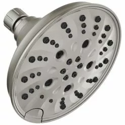 Delta Universal Showering Components Brushed Nickel 5-Spray Shower Head 1.75-GPM (6.6-LPM) 20 Delta Universal Showering Components Brushed Nickel 5-Spray Shower Head 1.75-GPM (6.6-LPM) -Bath and Faucet shop 034449864305xl 1800x1800