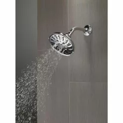 Delta Universal Showering Components Brushed Nickel 5-Spray Shower Head 1.75-GPM (6.6-LPM) 21 Delta Universal Showering Components Brushed Nickel 5-Spray Shower Head 1.75-GPM (6.6-LPM) -Bath and Faucet shop 034449864329 09271939 1800x1800
