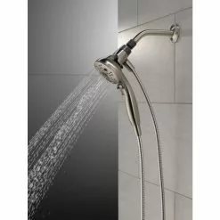 Delta Universal Showering Components Brushed Nickel 6-Spray Handheld Shower 1.75-GPM (6.6-LPM) 29 Delta Universal Showering Components Brushed Nickel 6-Spray Handheld Shower 1.75-GPM (6.6-LPM) -Bath and Faucet shop 034449864336 10611942 1800x1800