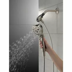 Delta Universal Showering Components Brushed Nickel 6-Spray Handheld Shower 1.75-GPM (6.6-LPM) 35 Delta Universal Showering Components Brushed Nickel 6-Spray Handheld Shower 1.75-GPM (6.6-LPM) -Bath and Faucet shop 034449864336 12165947 1800x1800