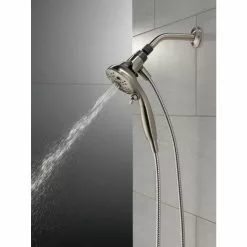 Delta Universal Showering Components Brushed Nickel 6-Spray Handheld Shower 1.75-GPM (6.6-LPM) 36 Delta Universal Showering Components Brushed Nickel 6-Spray Handheld Shower 1.75-GPM (6.6-LPM) -Bath and Faucet shop 034449864336 12165948 1800x1800