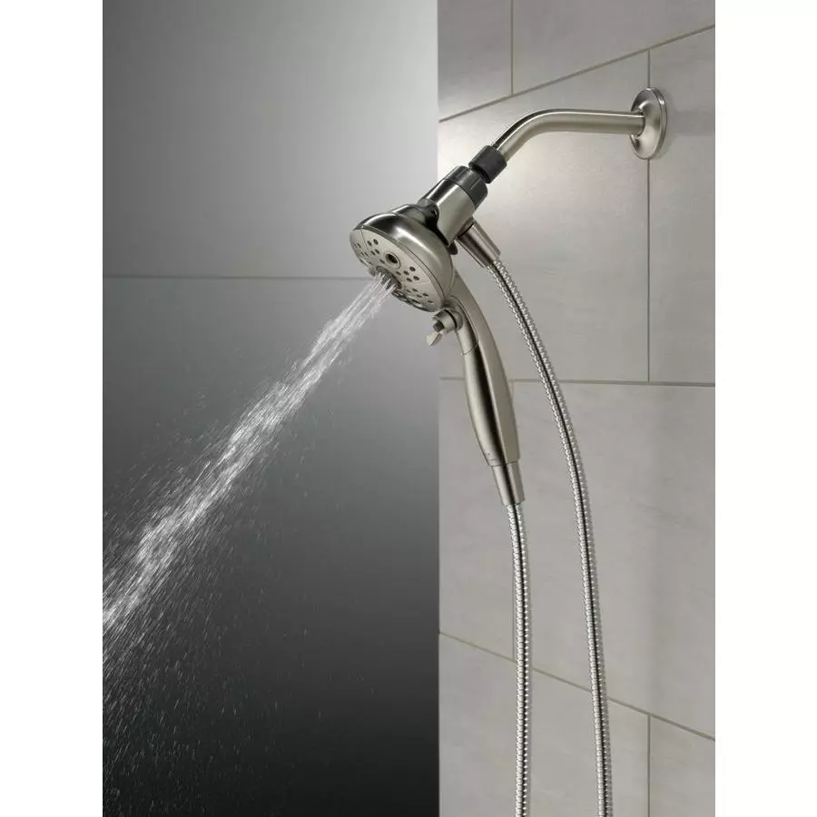 Delta Universal Showering Components Brushed Nickel 6-Spray Handheld Shower 1.75-GPM (6.6-LPM) 16 Delta Universal Showering Components Brushed Nickel 6-Spray Handheld Shower 1.75-GPM (6.6-LPM) - Image 14