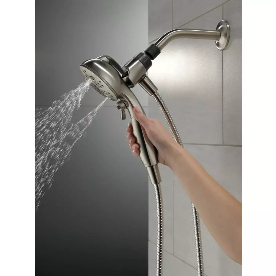 Delta Universal Showering Components Brushed Nickel 6-Spray Handheld Shower 1.75-GPM (6.6-LPM) 18 Delta Universal Showering Components Brushed Nickel 6-Spray Handheld Shower 1.75-GPM (6.6-LPM) - Image 16