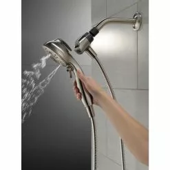 Delta Universal Showering Components Brushed Nickel 6-Spray Handheld Shower 1.75-GPM (6.6-LPM) 39 Delta Universal Showering Components Brushed Nickel 6-Spray Handheld Shower 1.75-GPM (6.6-LPM) -Bath and Faucet shop 034449864336 12165951 1800x1800