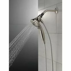 Delta Universal Showering Components Brushed Nickel 6-Spray Handheld Shower 1.75-GPM (6.6-LPM) 41 Delta Universal Showering Components Brushed Nickel 6-Spray Handheld Shower 1.75-GPM (6.6-LPM) -Bath and Faucet shop 034449864336 12165953 1800x1800