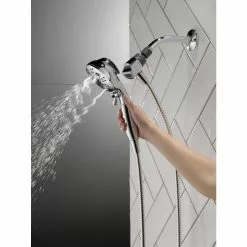 Delta Universal Showering Components Brushed Nickel 6-Spray Handheld Shower 1.75-GPM (6.6-LPM) 43 Delta Universal Showering Components Brushed Nickel 6-Spray Handheld Shower 1.75-GPM (6.6-LPM) -Bath and Faucet shop 034449864343 08842093 1800x1800