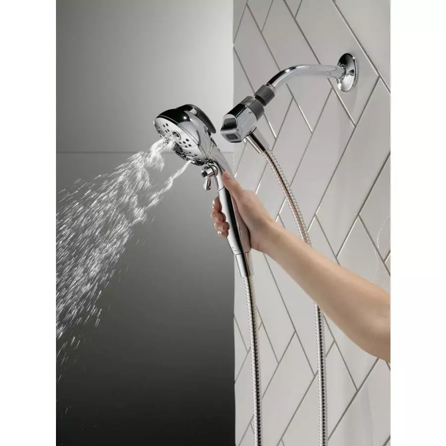 Delta Universal Showering Components Brushed Nickel 6-Spray Handheld Shower 1.75-GPM (6.6-LPM) 23 Delta Universal Showering Components Brushed Nickel 6-Spray Handheld Shower 1.75-GPM (6.6-LPM) - Image 21