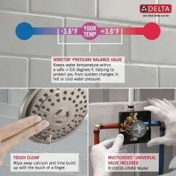 Delta Classic Chrome 1-Handle Shower Faucet With Valve -Bath and Faucet shop 034449873789 09900535 1800x1800