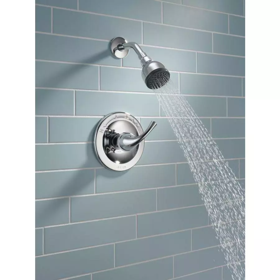 Delta Foundations Chrome 1-Handle Shower Faucet With Valve 3 Delta Foundations Chrome 1-Handle Shower Faucet With Valve