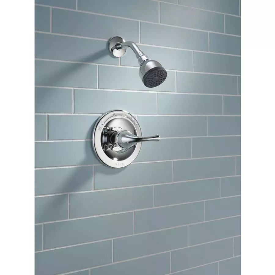 Delta Foundations Chrome 1-Handle Shower Faucet With Valve 6 Delta Foundations Chrome 1-Handle Shower Faucet With Valve - Image 4