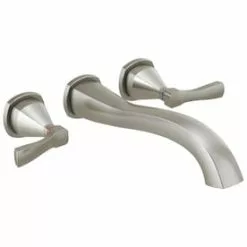 Valspar Delta Stryke Stainless 2-Handle Residential Wall Mount Bathtub Faucet