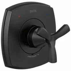 Delta 0.5-in Matte Black Bathtub/Shower Mixer
