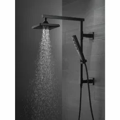 Delta 0.5-in Matte Black Shower Arm With Diverter -Bath and Faucet shop 034449906999 12391103 1800x1800