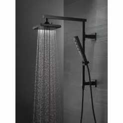 Delta 0.5-in Matte Black Shower Arm With Diverter -Bath and Faucet shop 034449906999 12391108 1800x1800