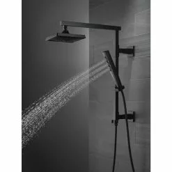 Delta 0.5-in Matte Black Shower Arm With Diverter -Bath and Faucet shop 034449906999 12391109 1800x1800
