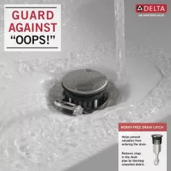 Delta Sandover Matte Black 2-handle Widespread WaterSense Bathroom Sink Faucet With Drain 10 Delta Sandover Matte Black 2-handle Widespread WaterSense Bathroom Sink Faucet With Drain -Bath and Faucet shop 034449908603 10658274 1800x1800