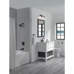 Delta Sandover Matte Black 2-handle Widespread WaterSense Bathroom Sink Faucet With Drain 12 Delta Sandover Matte Black 2-handle Widespread WaterSense Bathroom Sink Faucet With Drain -Bath and Faucet shop 034449908603 10658276 1800x1800