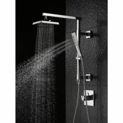 Delta 0.5-in Matte Black Shower Arm With Diverter -Bath and Faucet shop 034449915915 12534419 1800x1800