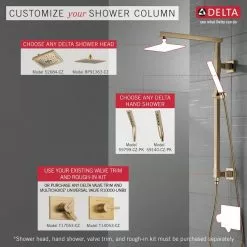 Delta 0.5-in Matte Black Shower Arm With Diverter -Bath and Faucet shop 034449916059 12354609 1800x1800