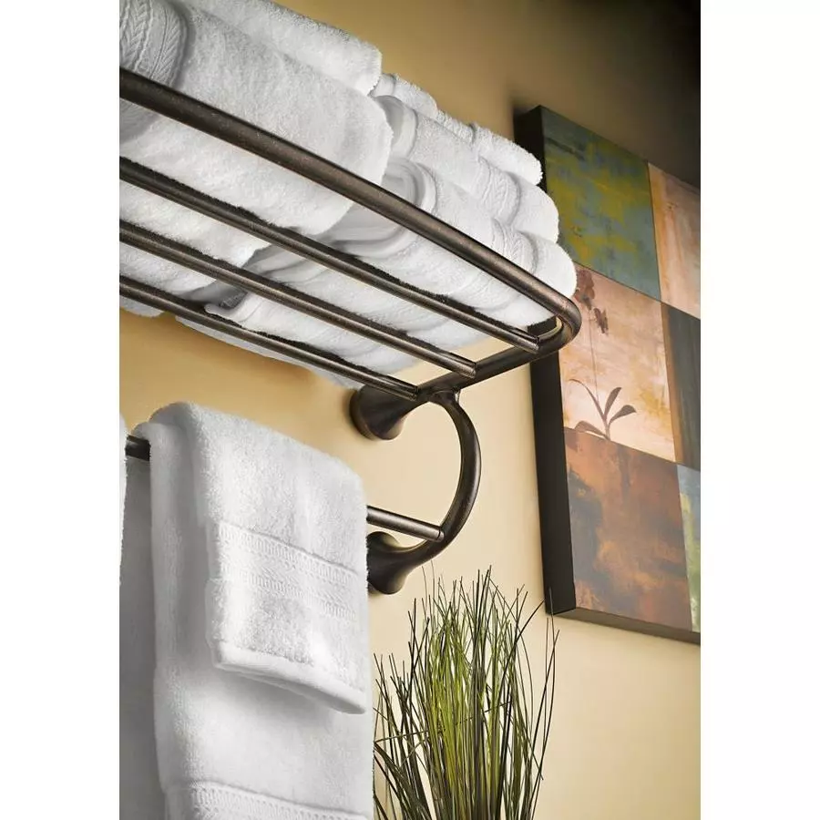Moen Eva Brushed Nickel Wall Mount Towel Rack 5 Moen Eva Brushed Nickel Wall Mount Towel Rack - Image 3