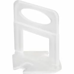 Juvale 400 Pack Tile Leveling Clips Reusable Plastic Leveling Spacer Clips (White, 1/32 Inch)