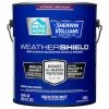 HGTV HOME By Sherwin-Williams Weathershield Extra White Semi-Gloss Exterior Paint (Actual Net Contents: 124-fl Oz) 1 HGTV HOME By Sherwin-Williams Weathershield Extra White Semi-Gloss Exterior Paint (Actual Net Contents: 124-fl Oz) -Bath and Faucet shop 035777846995 1800x1800