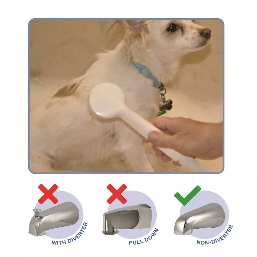 Danco Versa Spray White 1-Spray Handheld Shower 2.2-GPM (8.3-LPM) 4 Danco Versa Spray White 1-Spray Handheld Shower 2.2-GPM (8.3-LPM) - Image 2