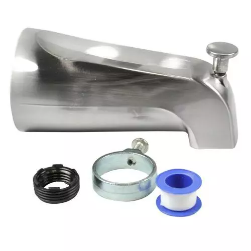 Danco Brushed Nickel Bathtub Spout With Diverter 6 Danco Brushed Nickel Bathtub Spout With Diverter - Image 4