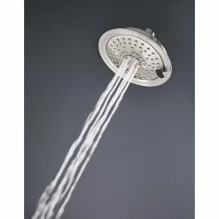 Pfister Universal Trim Brushed Stainless Steel 5-Spray Shower Head 2.5-GPM (9.5-LPM) -Bath and Faucet shop 038877590607 03767880 1800x1800